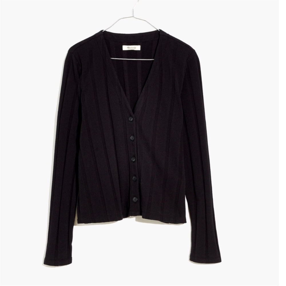 Madewell Ribbed Sweater-Knit Cardigan